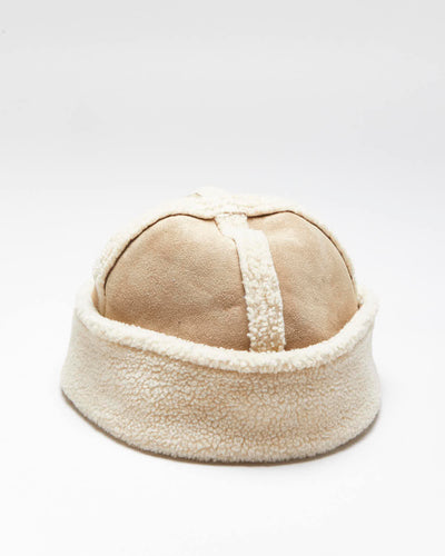 Vintage Y2K Eddie Bauer Suede Cold Weather Beanie - OS