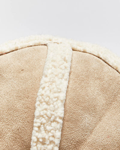 Vintage Y2K Eddie Bauer Suede Cold Weather Beanie - OS
