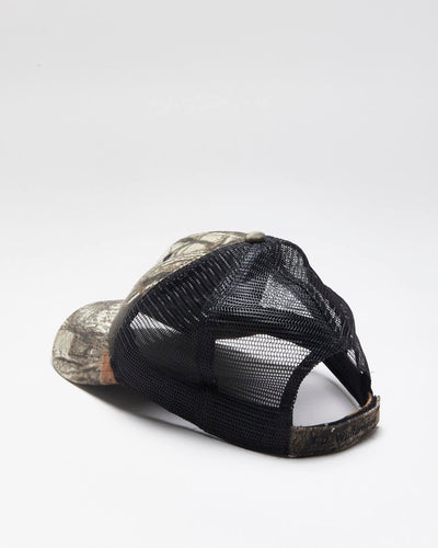 Vintage Y2K Embroidered Real Tree Camouflage Trucker Cap - OS