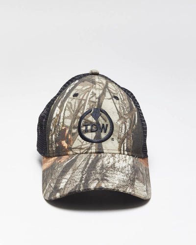 Vintage Y2K Embroidered Real Tree Camouflage Trucker Cap - OS