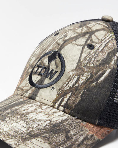 Vintage Y2K Embroidered Real Tree Camouflage Trucker Cap - OS