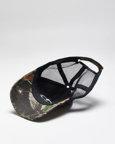 Vintage Y2K Embroidered Real Tree Camouflage Trucker Cap - OS