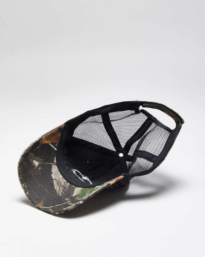 Vintage Y2K Embroidered Real Tree Camouflage Trucker Cap - OS