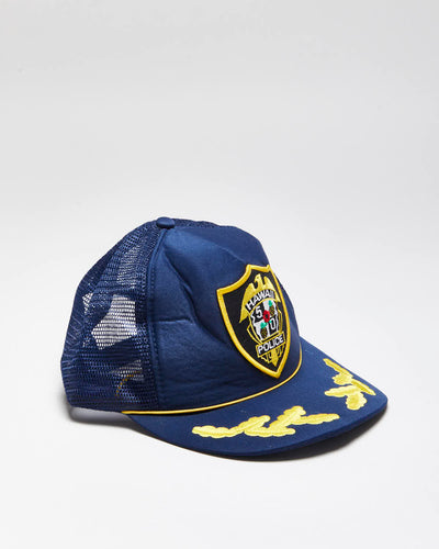 Vintage 90's Hawaii Police Embroidered Trucker Cap - OS
