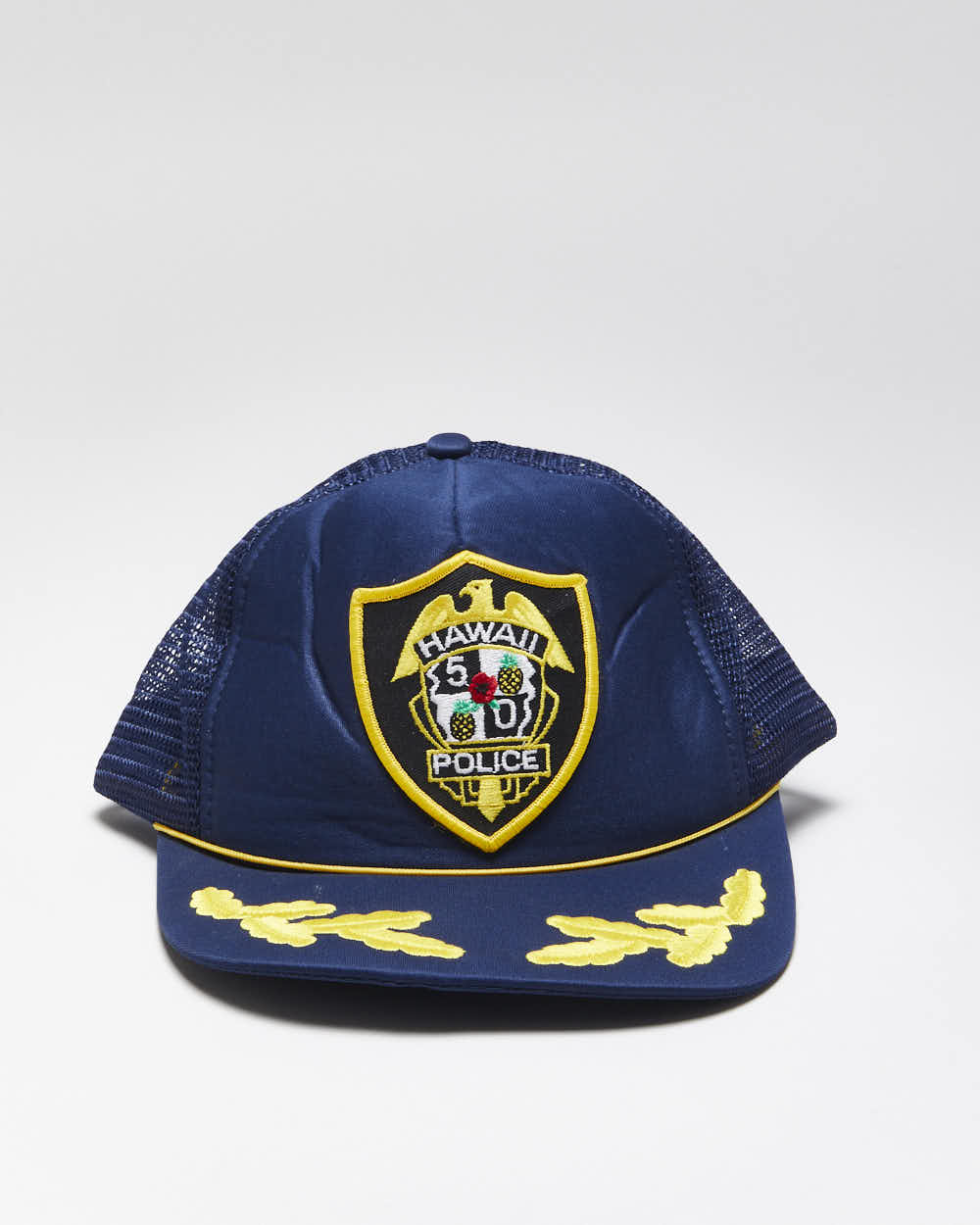 Vintage 90's Hawaii Police Embroidered Trucker Cap - OS
