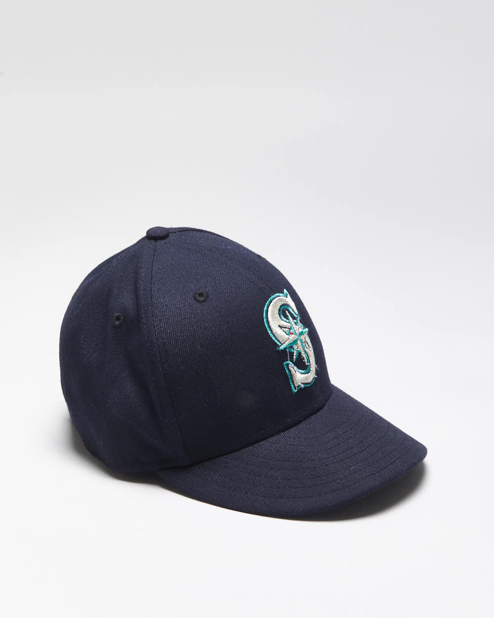 Vintage New Era Seattle Mariners Embroidered Fitted Cap - 7