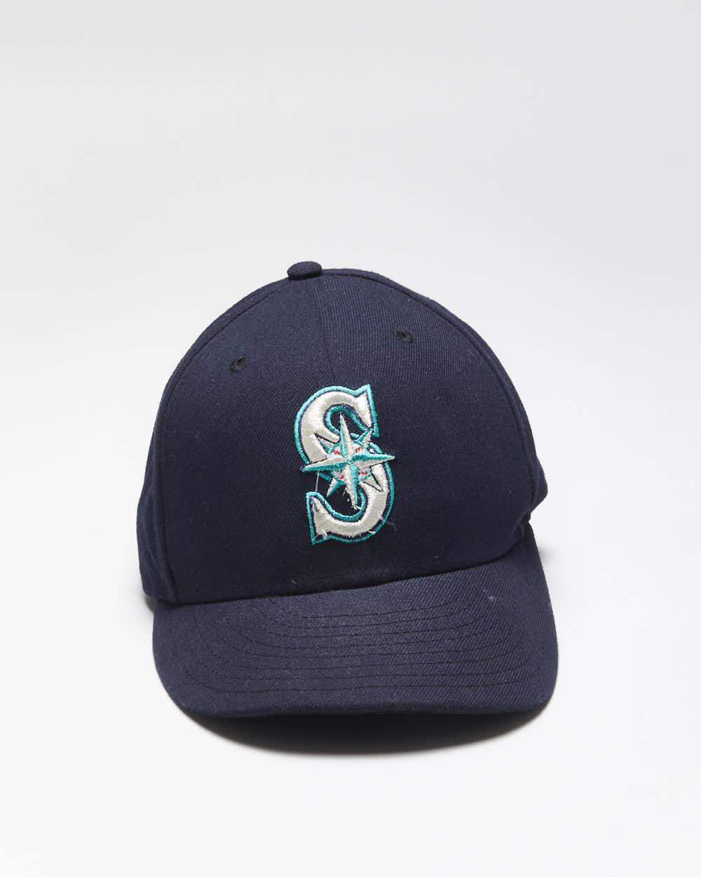 Vintage New Era Seattle Mariners Embroidered Fitted Cap - 7