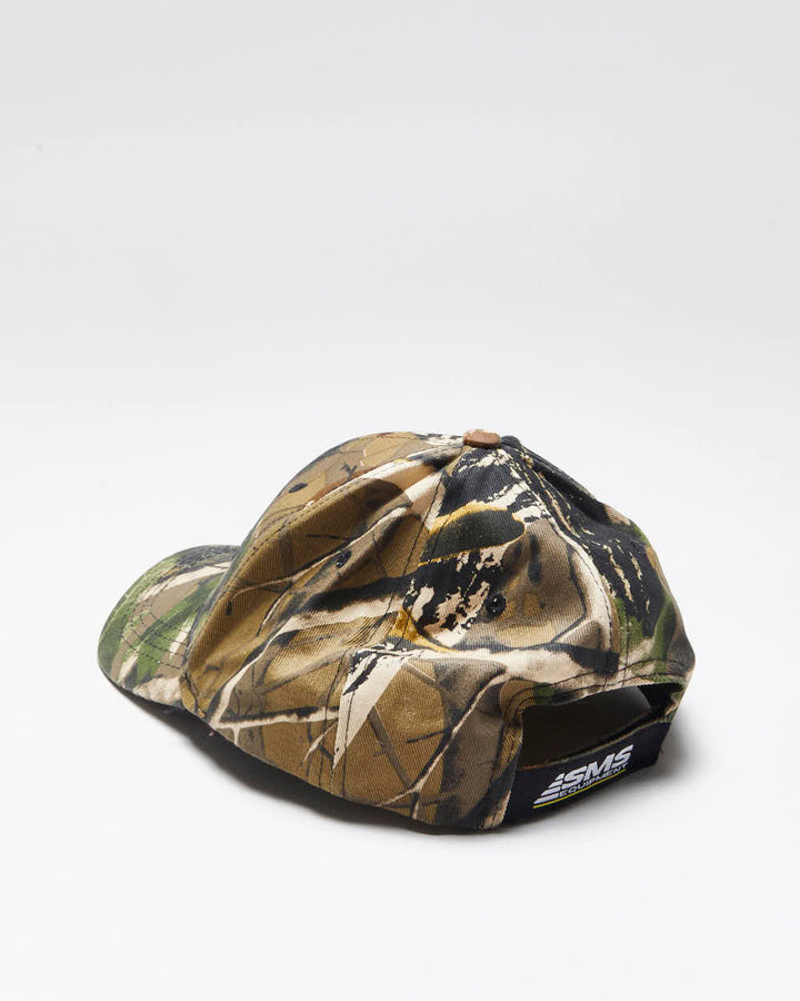 Vintage 2000's Embroidered Real Tree Camouflage Strap Back Cap - OS