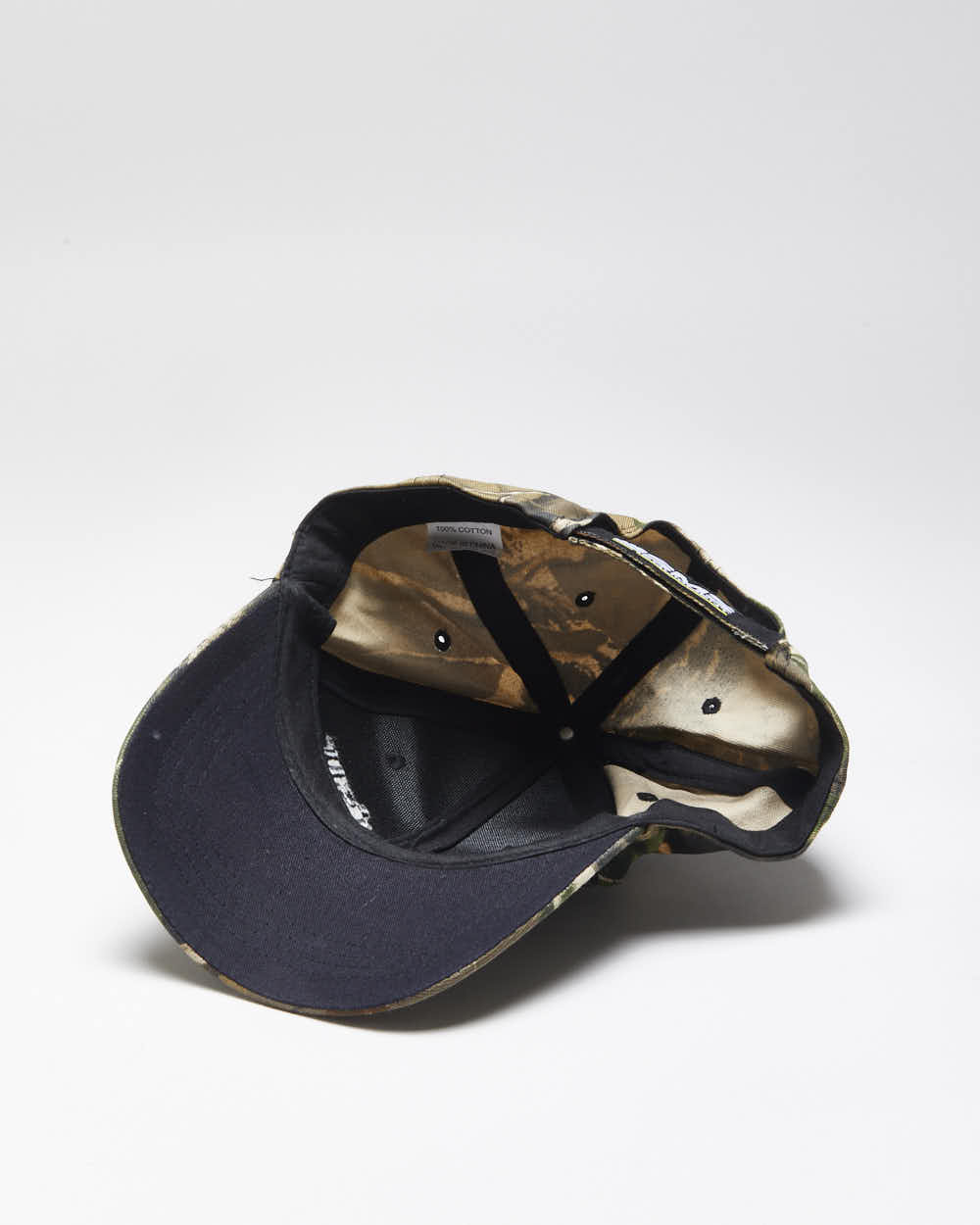 Vintage 2000's Embroidered Real Tree Camouflage Strap Back Cap - OS