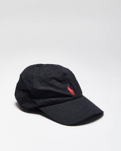 Vintage Polo By Ralph Lauren Black Baseball Cap - O/S