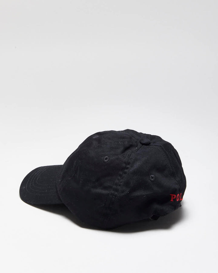 Vintage Polo By Ralph Lauren Black Baseball Cap - O/S