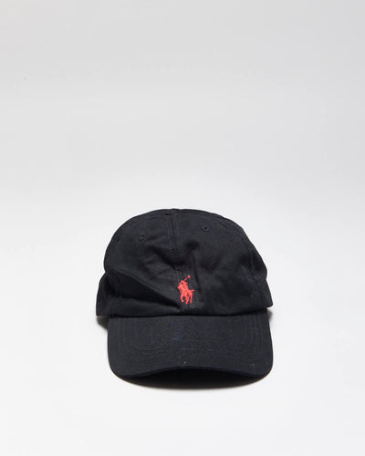 Vintage Polo By Ralph Lauren Black Baseball Cap - O/S