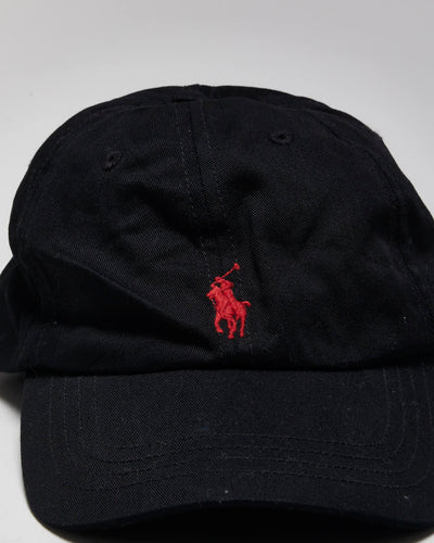 Vintage Polo By Ralph Lauren Black Baseball Cap - O/S