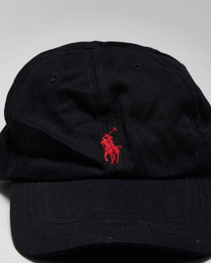 Vintage Polo By Ralph Lauren Black Baseball Cap - O/S