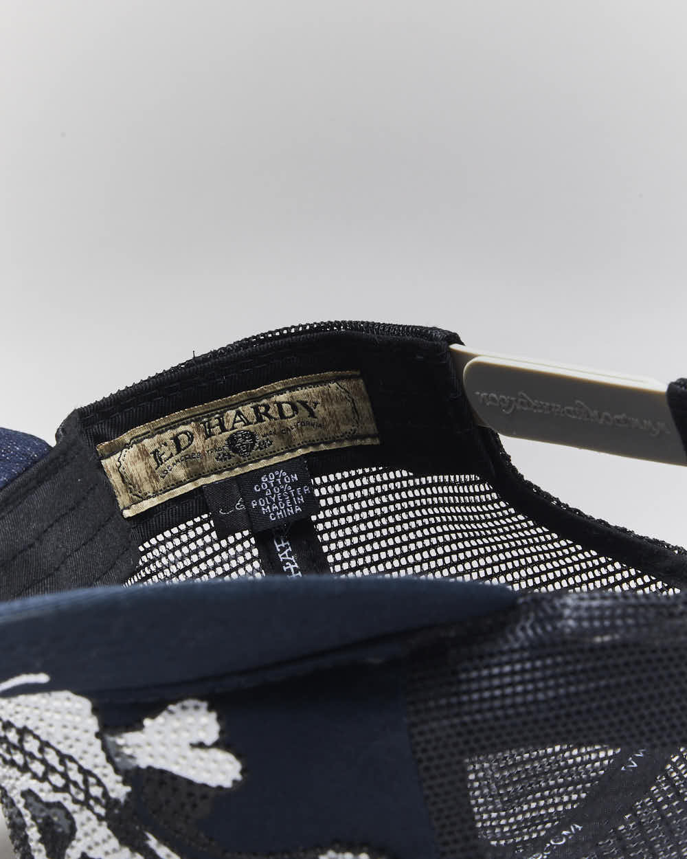 Vintage Y2K Ed Hardy Embroidered Trucker Cap - OS