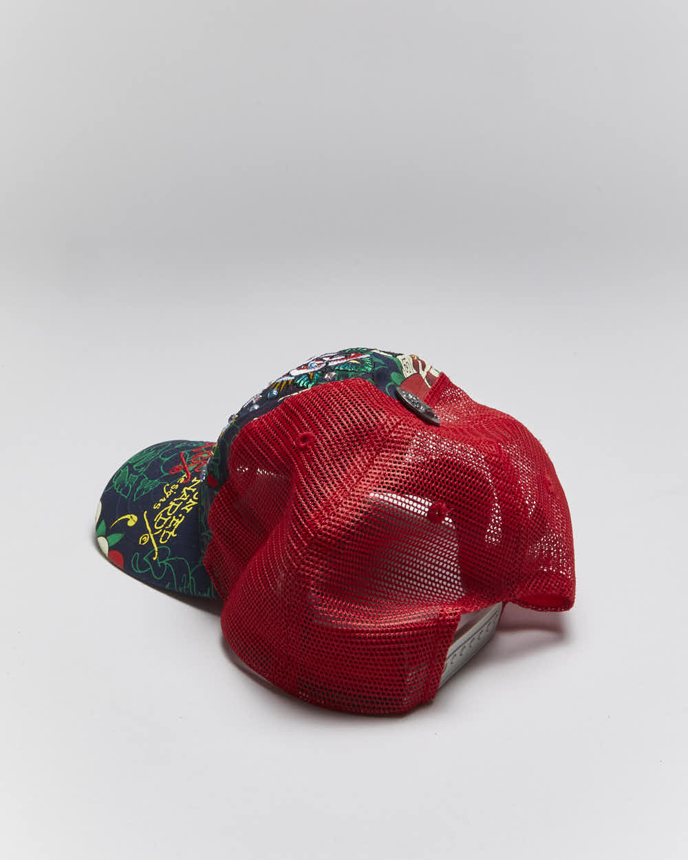 Vintage Y2K Ed Hardy Embroidered Trucker Cap - OS