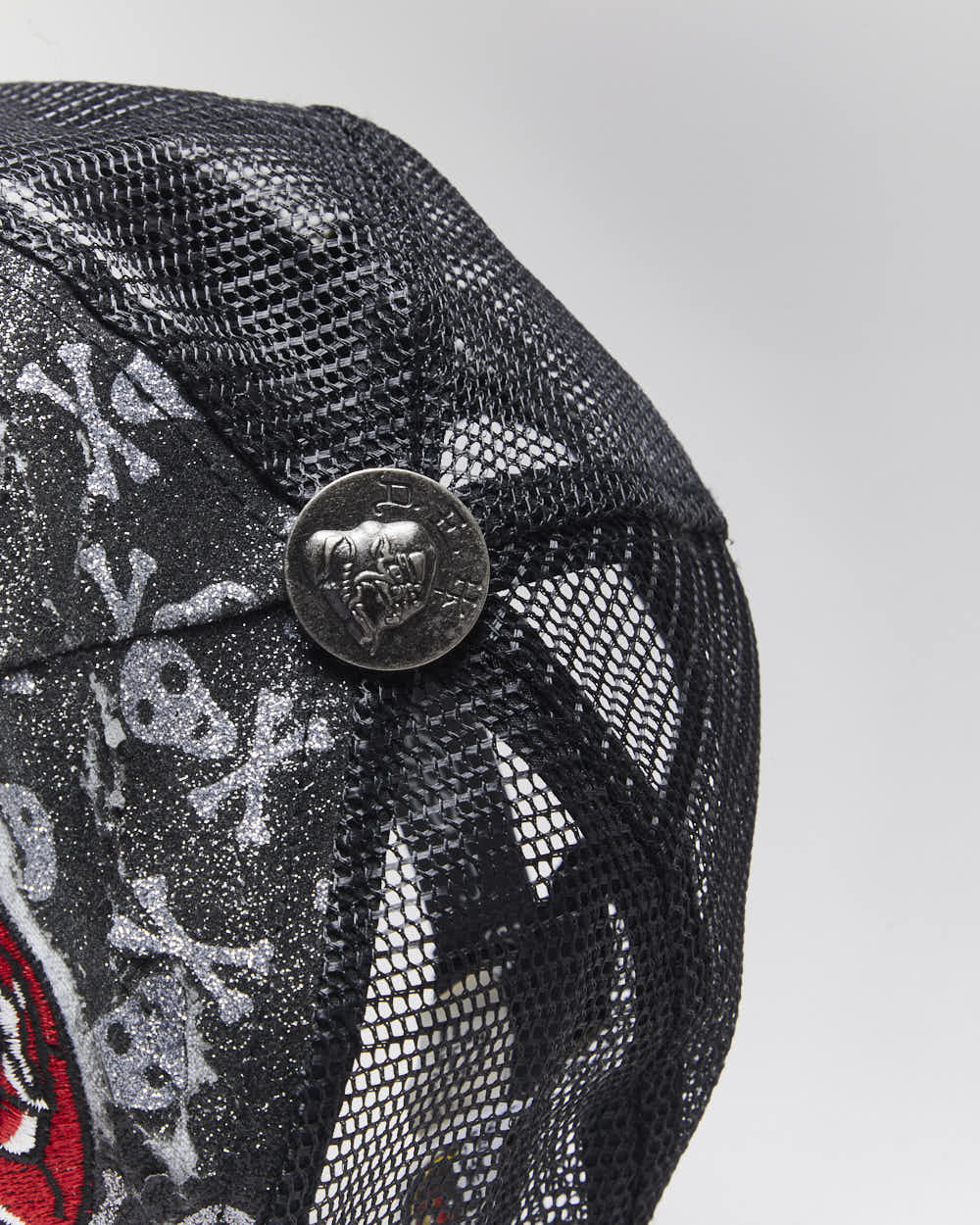 Vintage Y2K Ed Hardy Embroidered Trucker Cap - OS