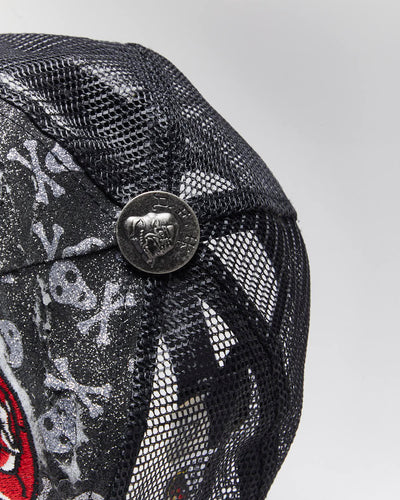Vintage Y2K Ed Hardy Embroidered Trucker Cap - OS