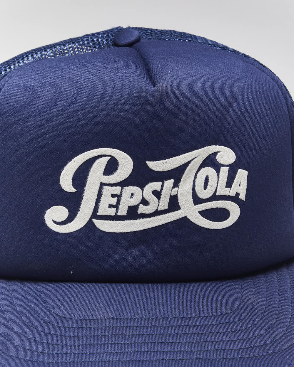Vintage 90's Pepsi Spell Out Logo Trucker Cap - OS