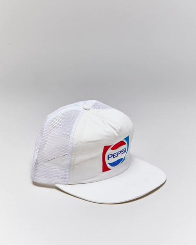 Vintage 90's Pepsi Embroidered Logo Trucker Cap - OS