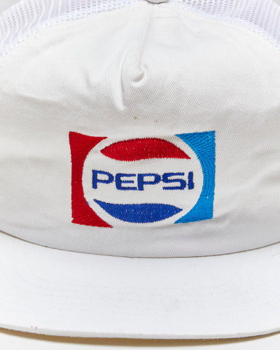 Vintage 90's Pepsi Embroidered Logo Trucker Cap - OS