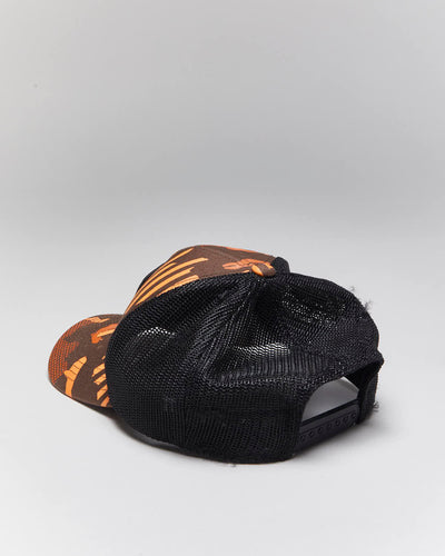 Vintage 2000's Oakley Orange Camo Trucker Cap - OS