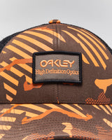 Vintage 2000's Oakley Orange Camo Trucker Cap - OS