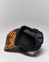 Vintage 2000's Oakley Orange Camo Trucker Cap - OS