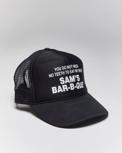 Vintage Sam's Barbeque Slogan Trucker Cap - OS