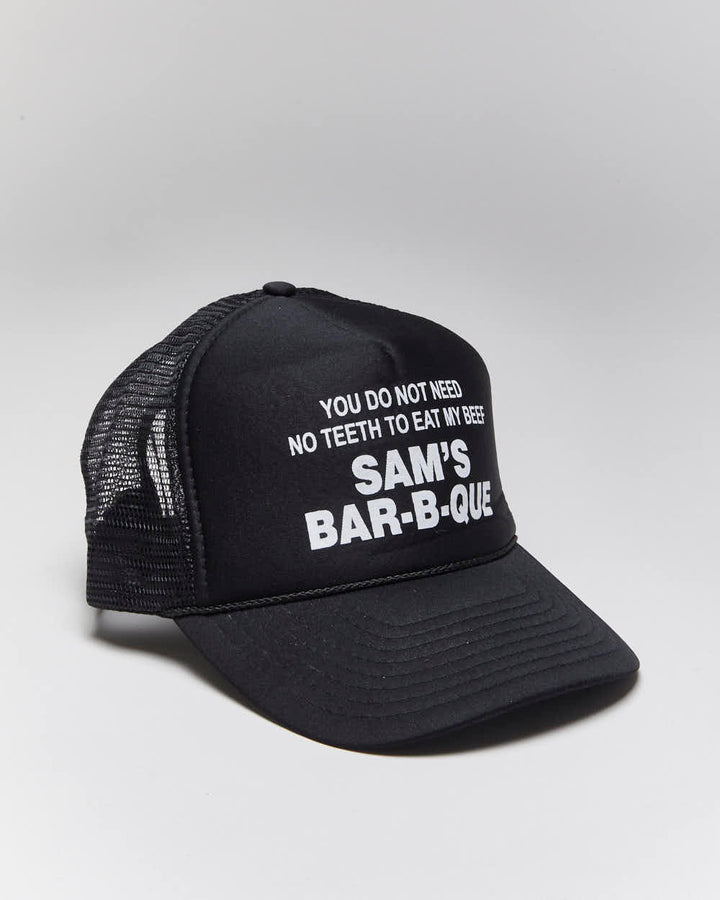 Vintage Sam's Barbeque Slogan Trucker Cap - OS