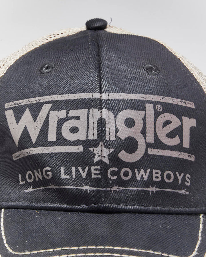 Vintage Wrangler Long Live Cowboys Trucker Cap - OS
