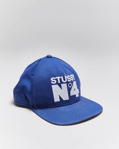 Vintage Stussy No.4 Snapback Cap - OS