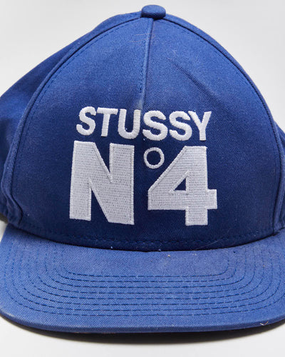 Vintage Stussy No.4 Snapback Cap - OS