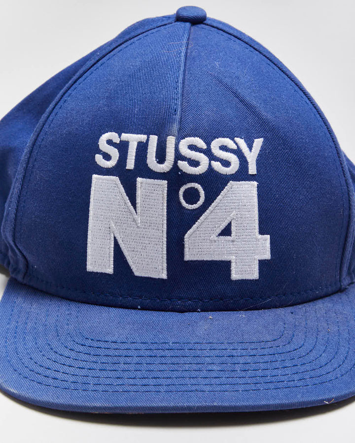 Vintage Stussy No.4 Snapback Cap - OS