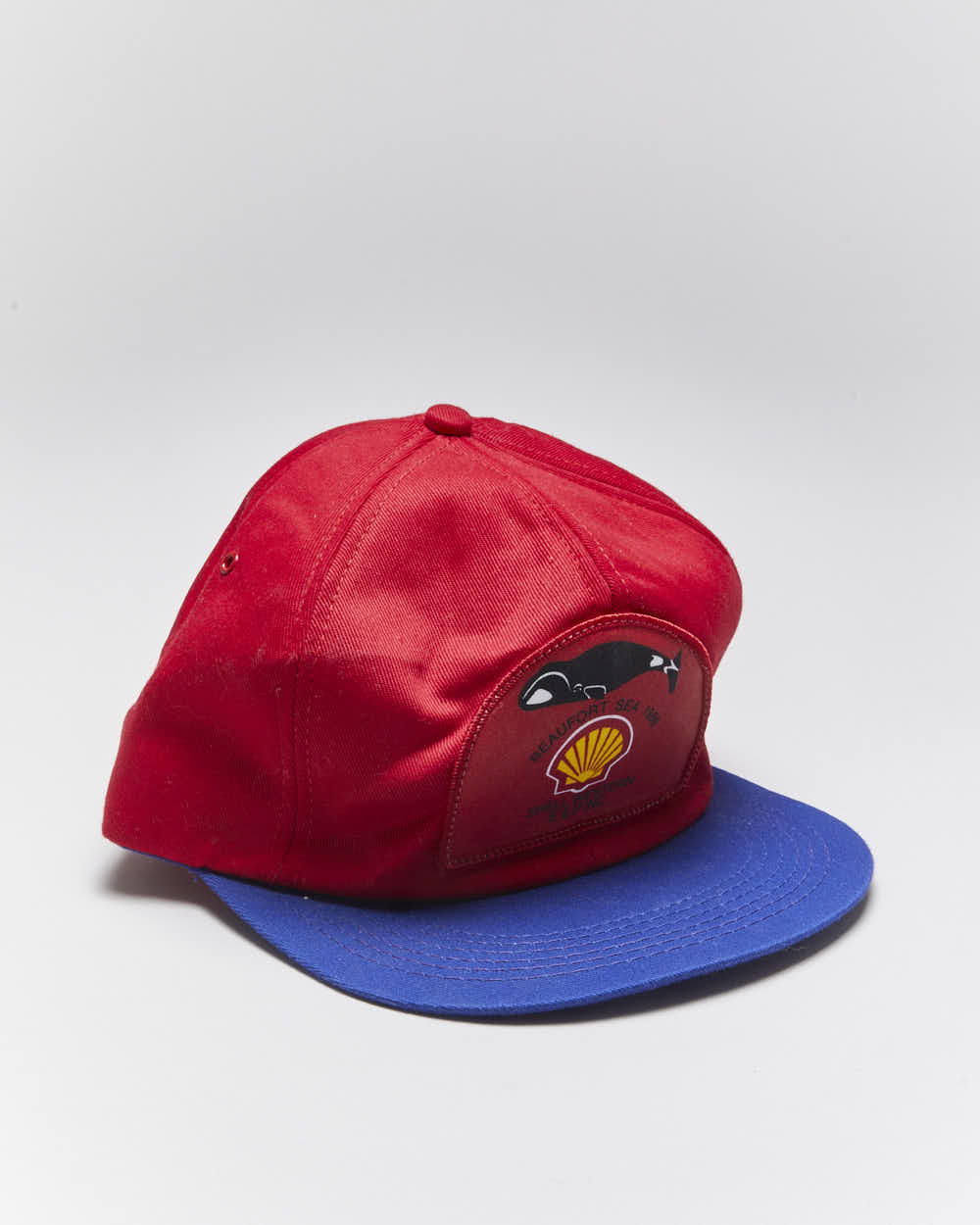 Vintage 80's Shell Oil Whale Graphic Snapback Cap - OS