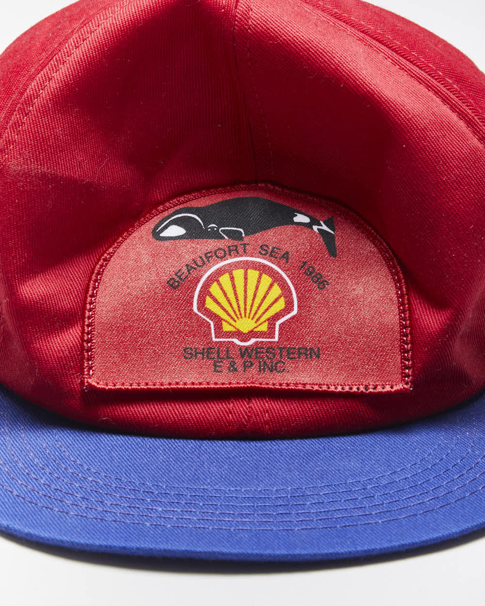 Vintage 80's Shell Oil Whale Graphic Snapback Cap - OS