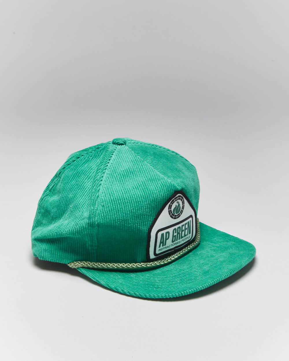 Vintage 90's AP Green Corduroy Snapback - OS