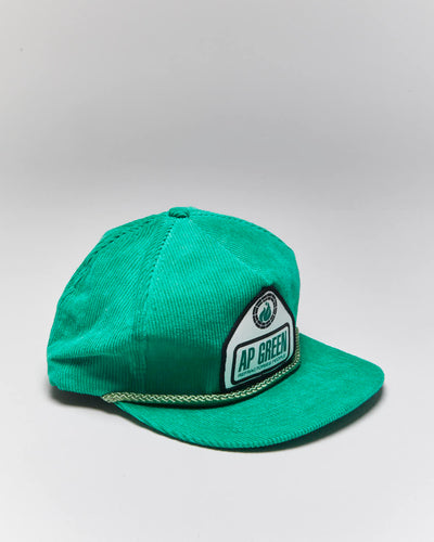 Vintage 90's AP Green Corduroy Snapback - OS
