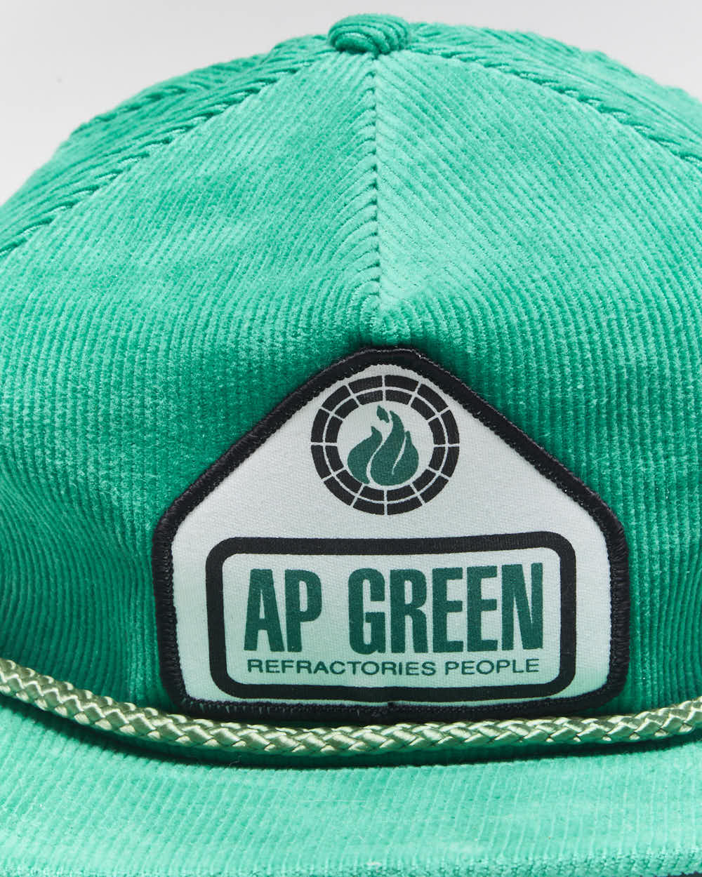 Vintage 90's AP Green Corduroy Snapback - OS