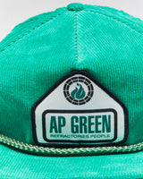 Vintage 90's AP Green Corduroy Snapback - OS