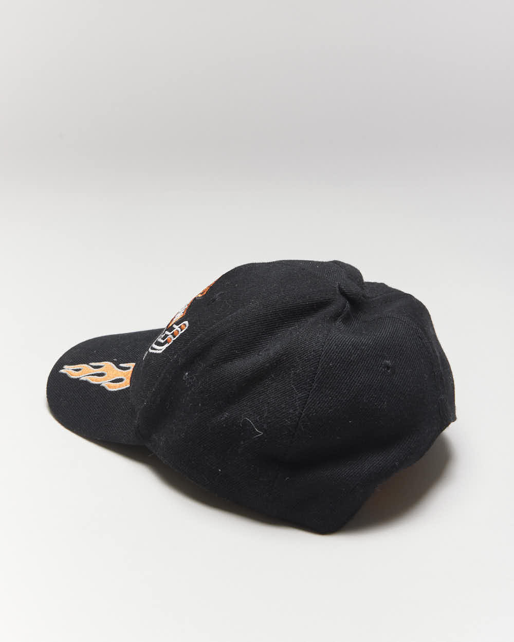 Vintage Y2K Harley Davidson Flame Embroidered Cap - OS