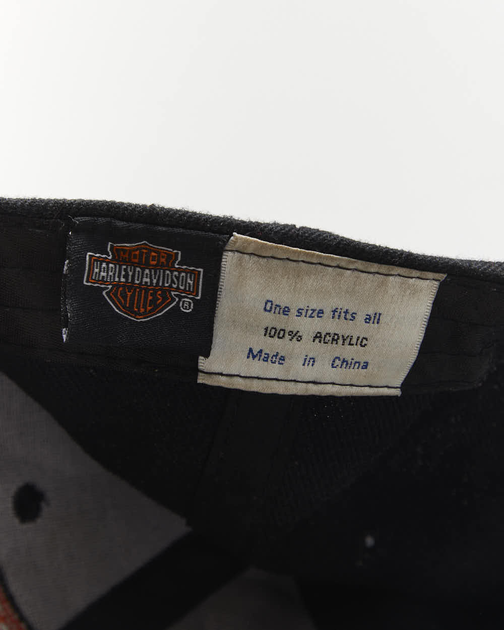 Vintage Y2K Harley Davidson Flame Embroidered Cap - OS