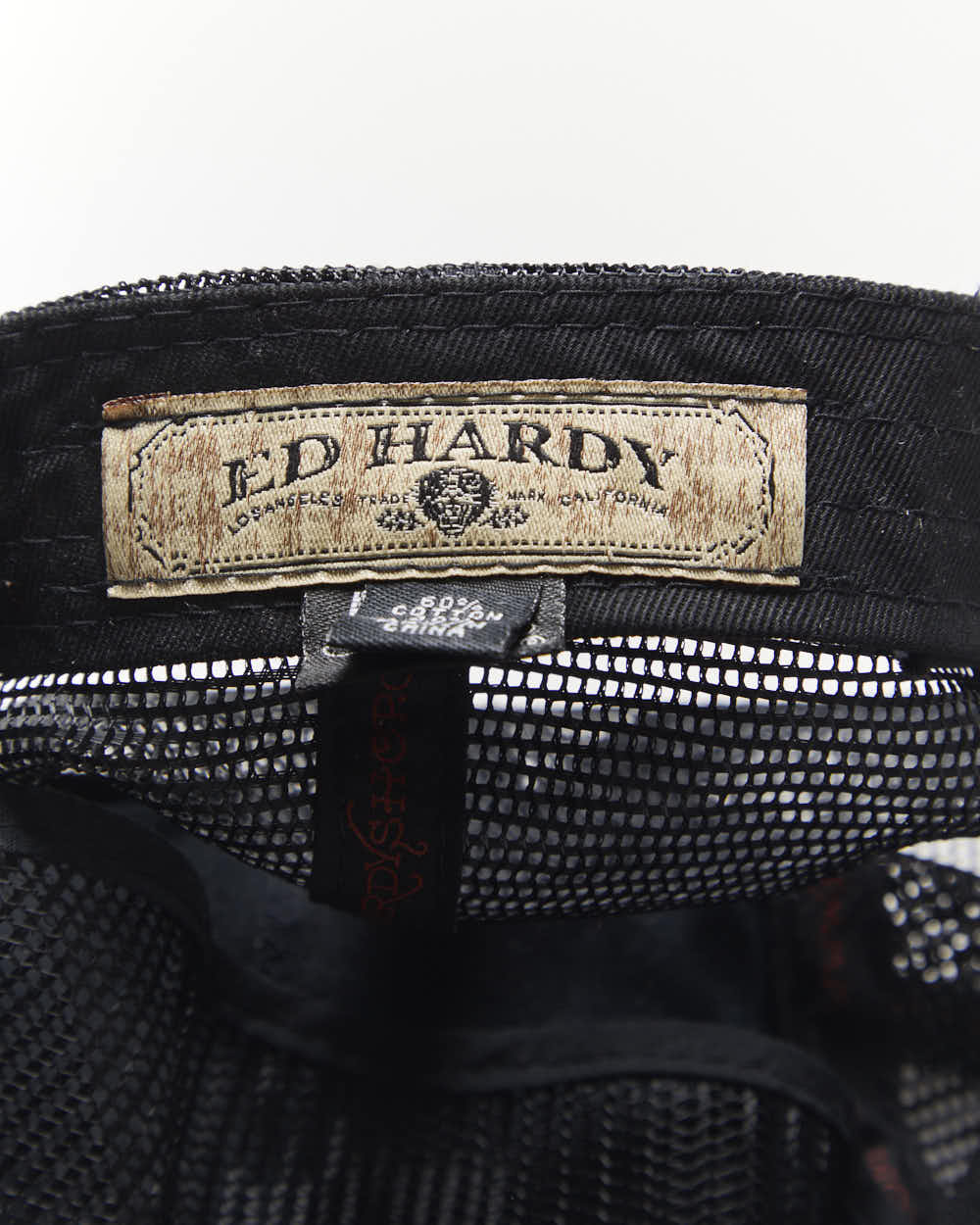 Vintage Y2K Ed Hardy Embroidered Trucker Cap - OS