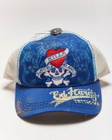 Vintage Y2K Ed Hardy Love Kills Embroidered Trucker Cap - OS