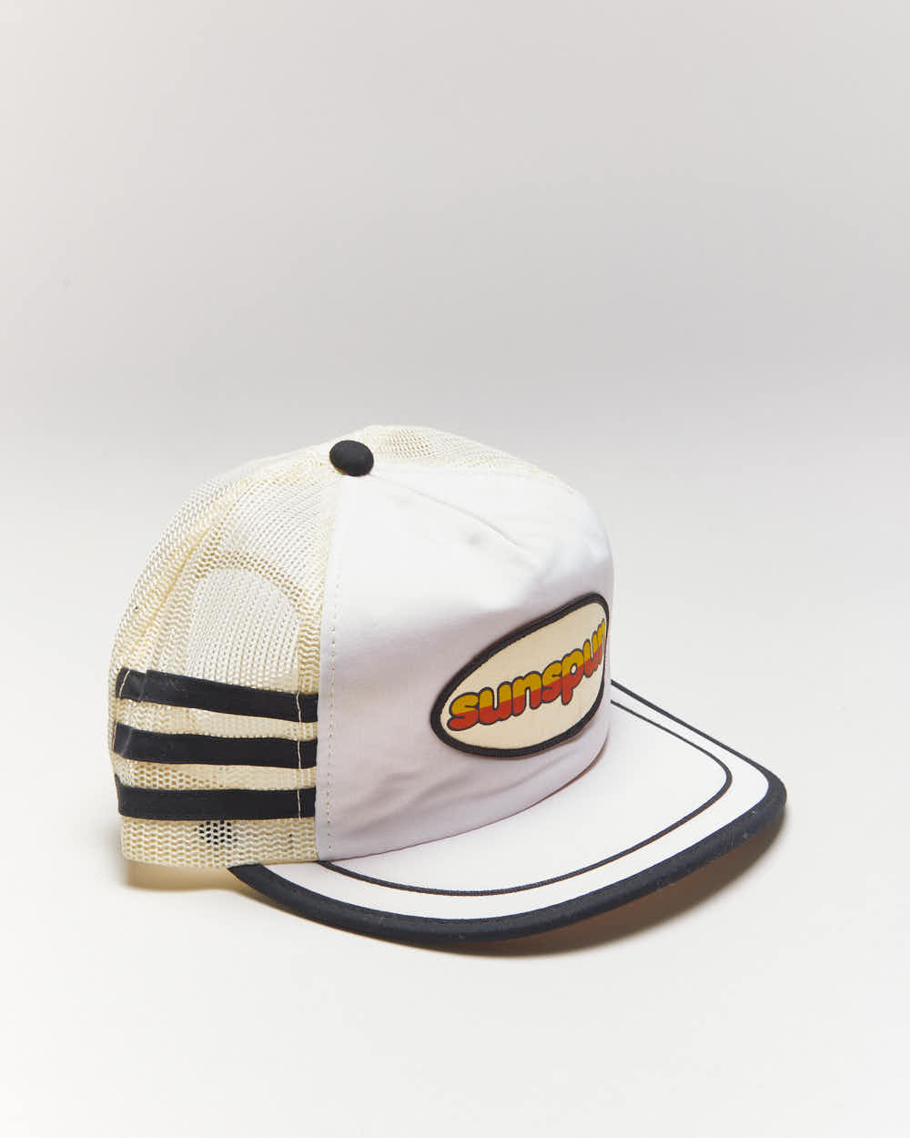 Vintage 90's Sun Spun Striped Trucker Cap - OS