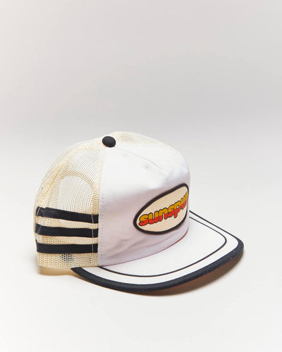 Vintage 90's Sun Spun Striped Trucker Cap - OS