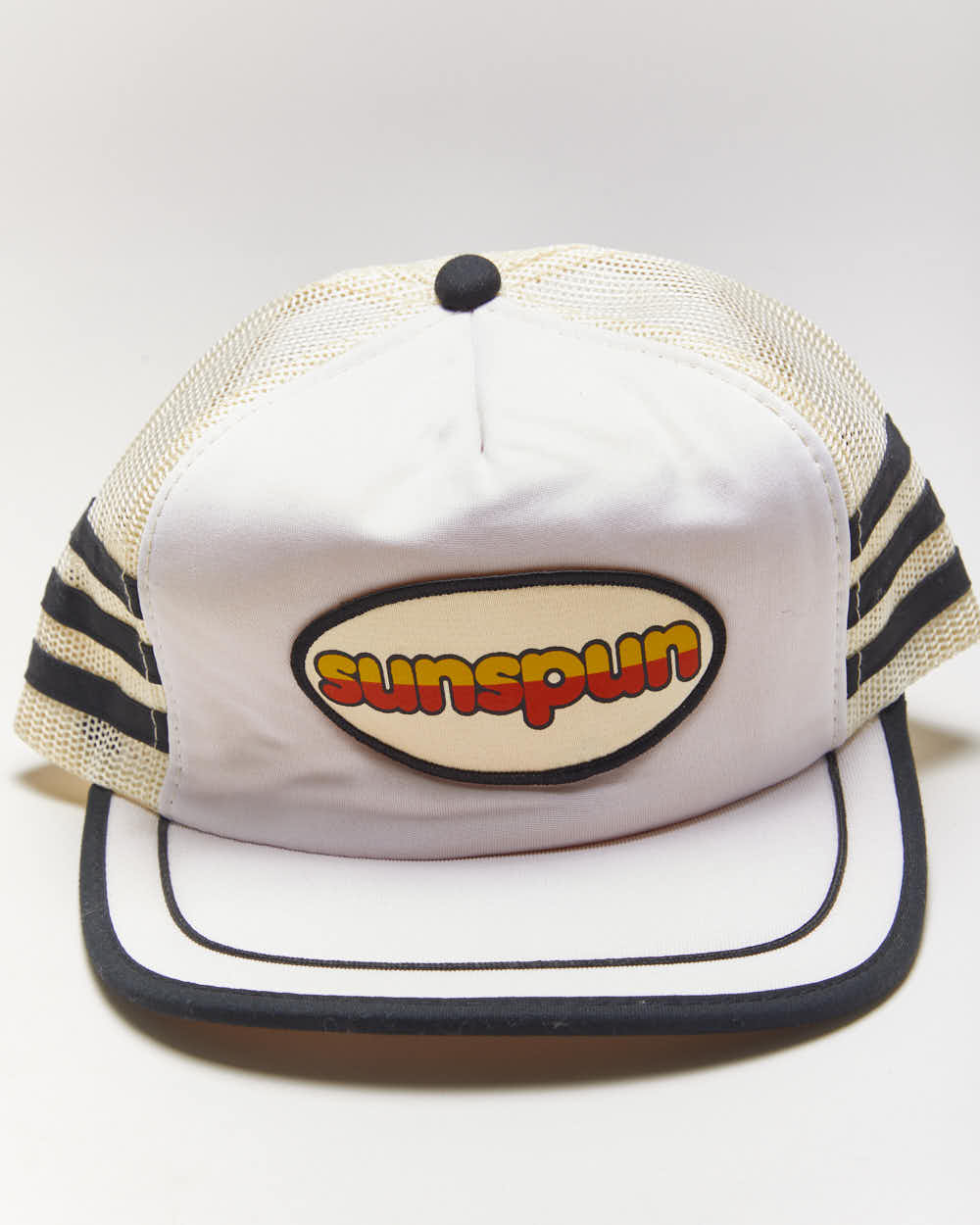Vintage 90's Sun Spun Striped Trucker Cap - OS