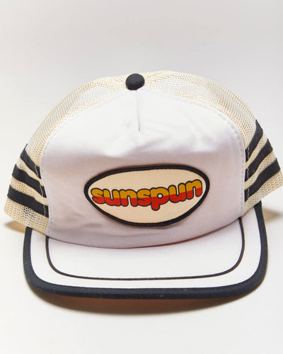 Vintage 90's Sun Spun Striped Trucker Cap - OS