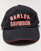 Vintage Harley Davidson Spell Out Baseball Cap - OS