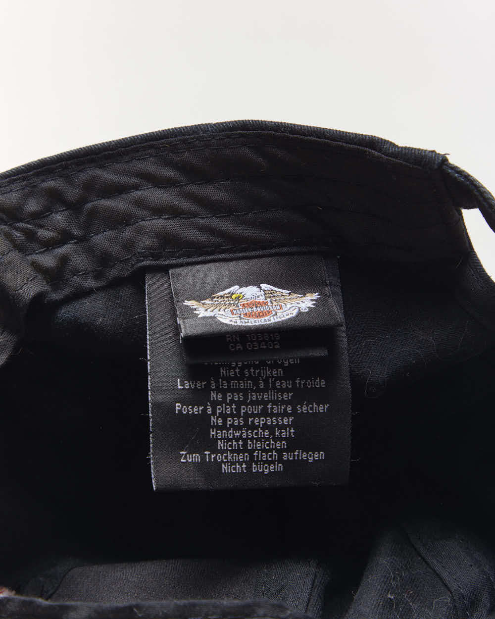 Vintage Harley Davidson Spell Out Baseball Cap - OS